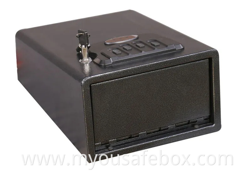 Pistol Hand Gun Safes, Heavy Steel Construction Portable Small Metal Quick Access Portable Gun Safe Box Pistol Safe/
